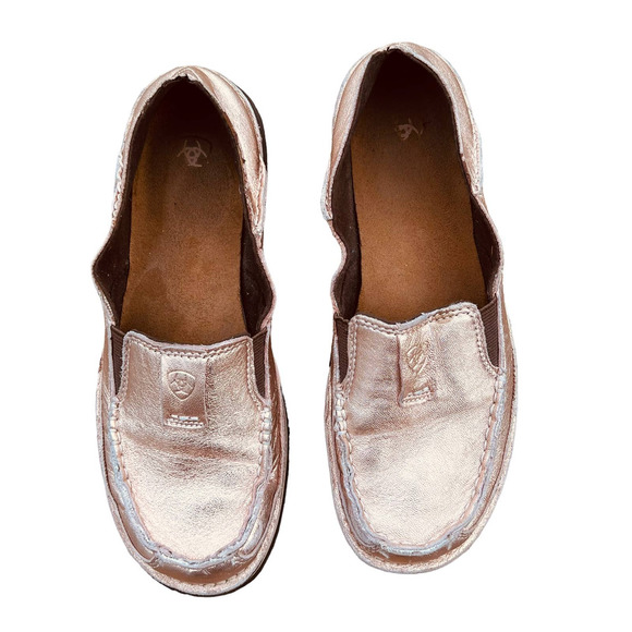 Ariat Shoes - Ariat Rosegold Metallic Cruisers Slip-on Shoes Loafers Women's Size 7B
